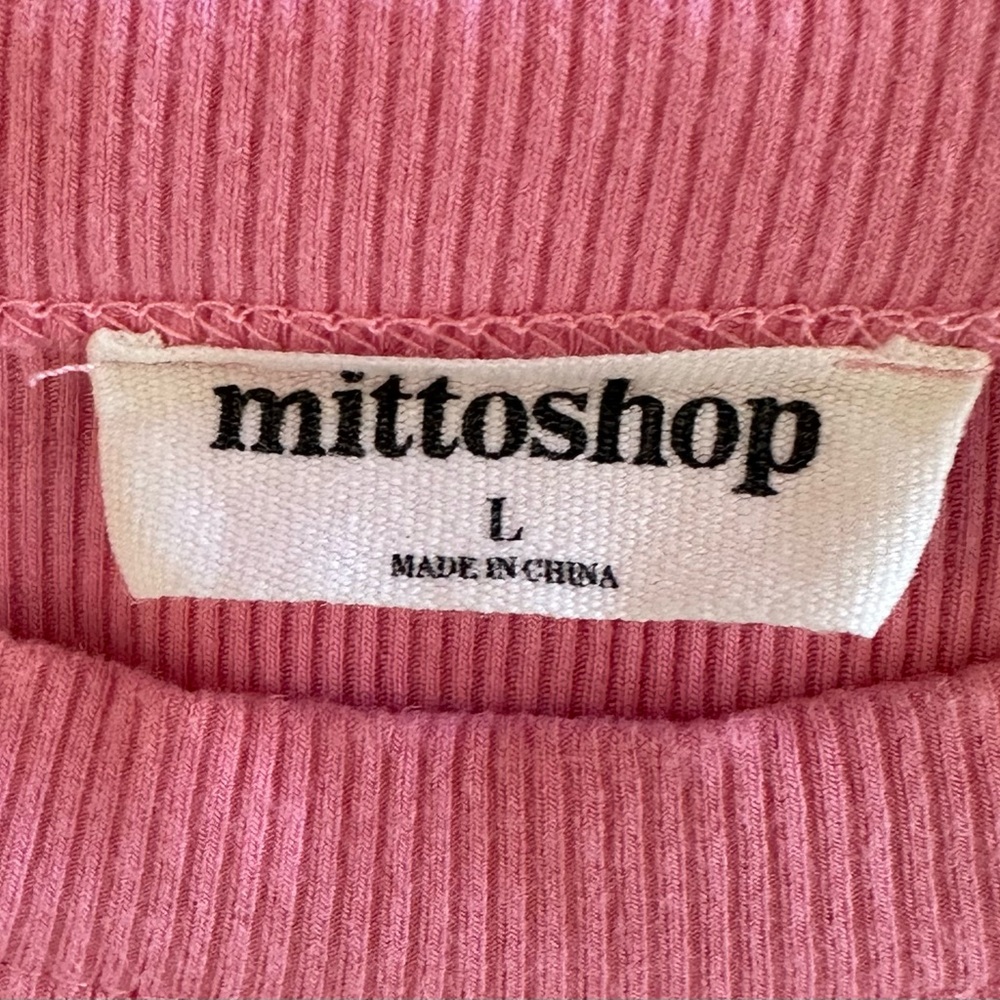 Mittoshop Pink Sleeveless Midi Dress. Women’s Size Large - Picture 3 of 4